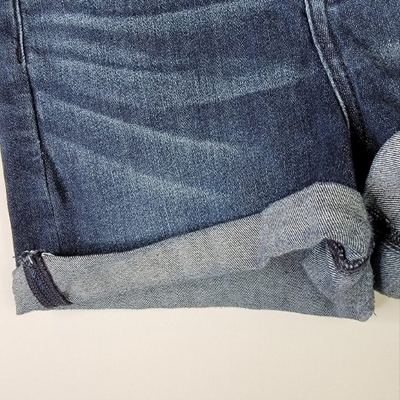 American Eagle Curvy Super Hi-Rise Shortie Cuff Jean Short Next Level Stretch 4 - Picture 2 of 8